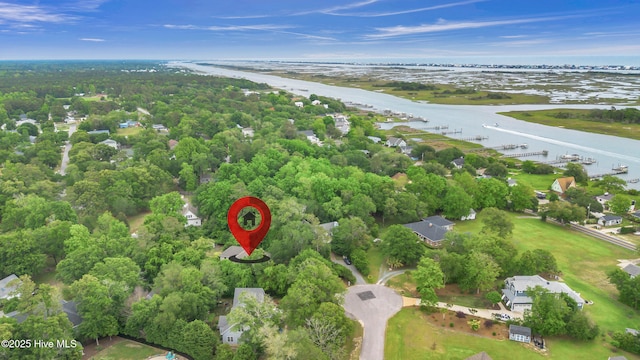 707 Brown Pelican Ln, Hampstead, NC 28443 - aerial view of a nearby body of water