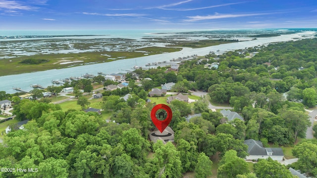 707 Brown Pelican Ln, Hampstead, NC 28443 - bird's eye view of a large body of water