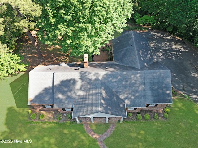 view from above of property