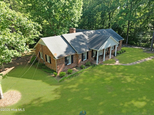 view from above of property