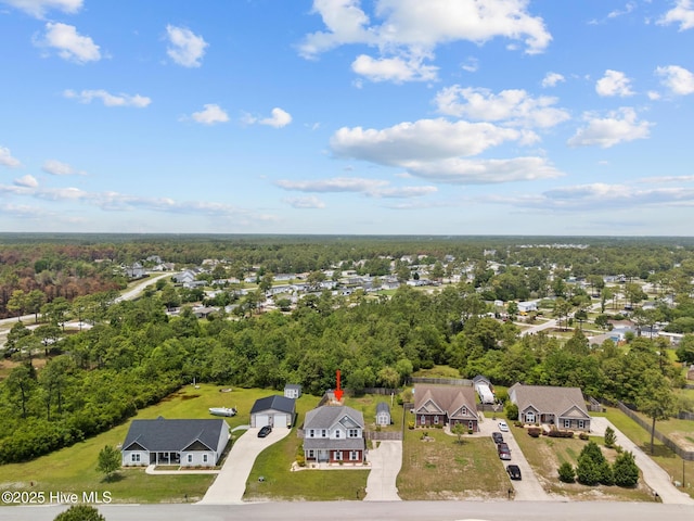 134 Inverness Dr, Hubert, NC 28539 - aerial view of residential area featuring a forest