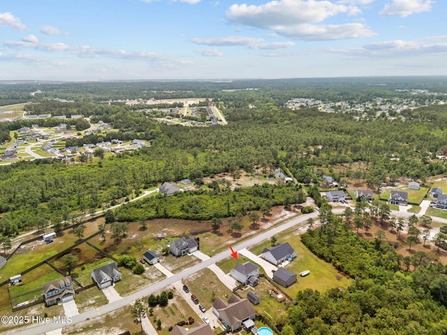 134 Inverness Dr, Hubert, NC 28539 - aerial view of property's location featuring a forest and nearby suburban area