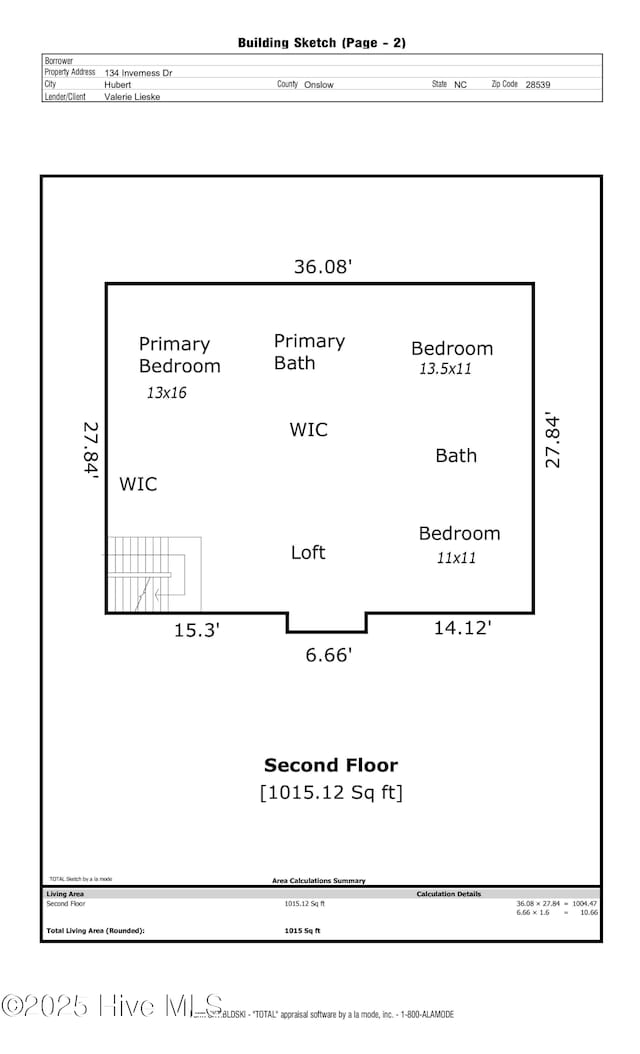134 Inverness Dr, Hubert, NC 28539 - floor plan / room layout