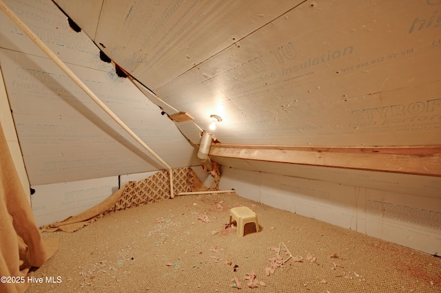 view of attic