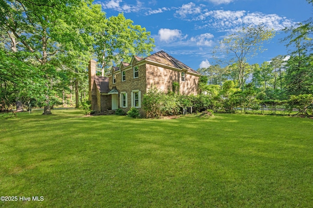 view of grassy yard