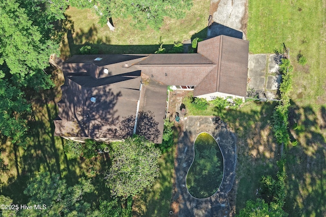 aerial view of property's location