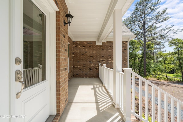 balcony with a porch