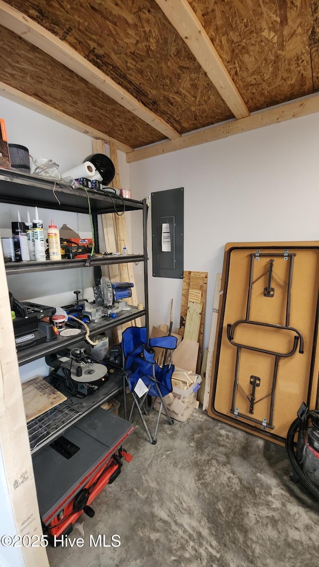 view of storage room