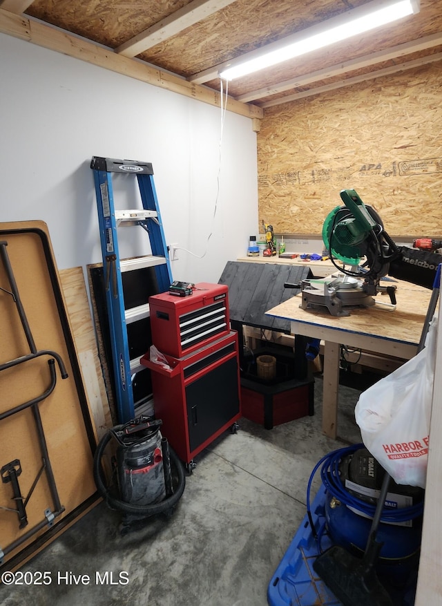 view of storage room