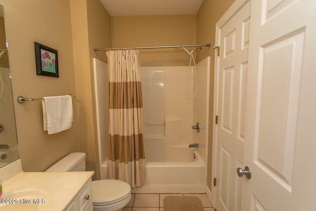 139 Avian Dr Unit 3614, Sunset Beach, NC 28468 - bathroom featuring tile patterned flooring, vanity, toilet, and shower / bath combo