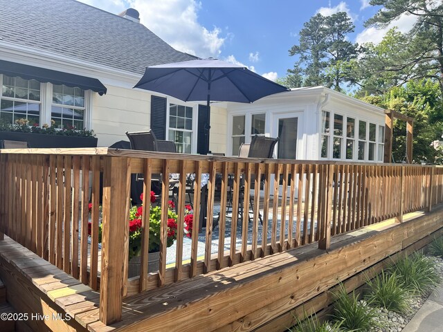 310 N Franklin St, Whiteville, NC 28472 - view of deck
