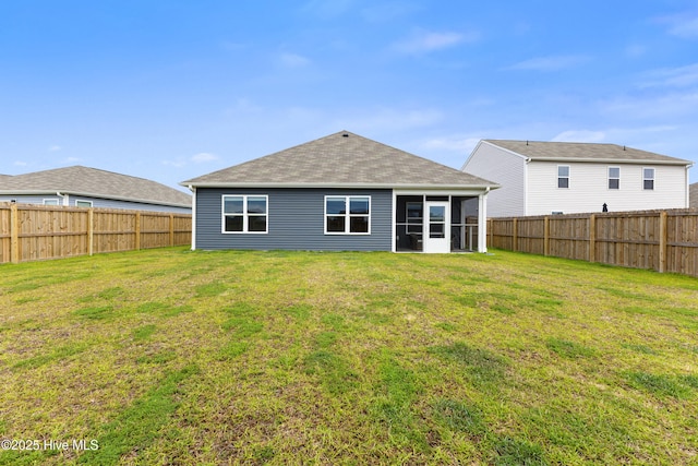 3522 Wigeon Way, Winnabow, NC 28479 - back of property with a sunroom and roof with shingles