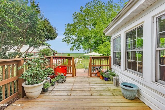 3297 Bay City Rd, Aurora, NC 27806 - view of deck