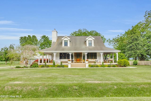 3297 Bay City Rd, Aurora, NC 27806 - view of front of home with a porch and a chimney