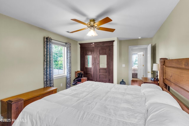 3297 Bay City Rd, Aurora, NC 27806 - bedroom with a ceiling fan
