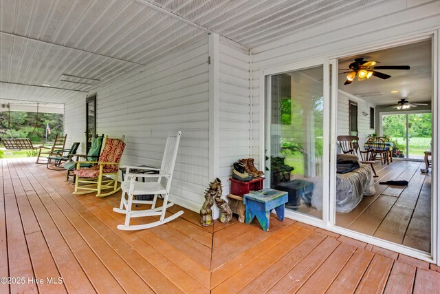 3297 Bay City Rd, Aurora, NC 27806 - wooden terrace featuring a porch