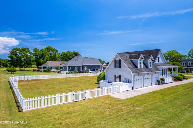 view of home's exterior featuring an attached garage and driveway