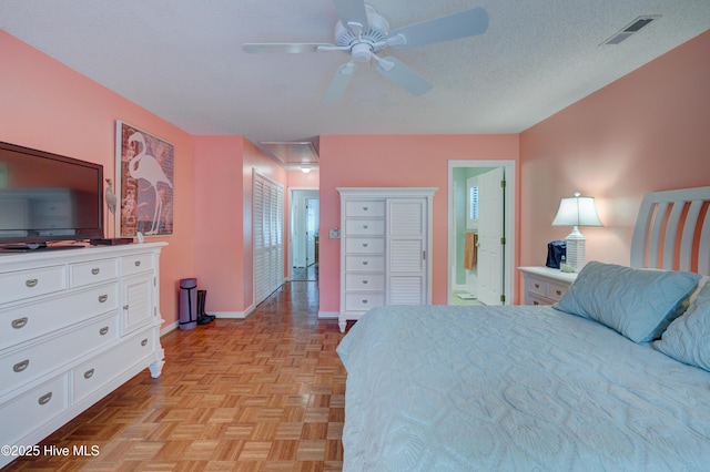 6025 Inland Greens Dr, Wilmington, NC 28405 - bedroom featuring baseboards, ensuite bath, and ceiling fan
