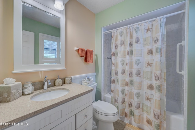 6025 Inland Greens Dr, Wilmington, NC 28405 - full bath featuring shower / bath combination with curtain, toilet, and vanity