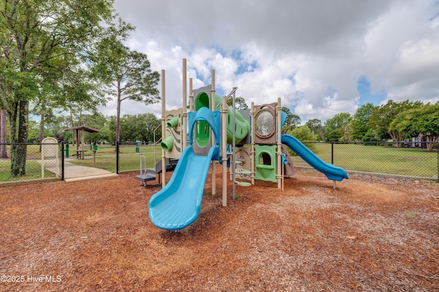 6025 Inland Greens Dr, Wilmington, NC 28405 - community jungle gym with fence