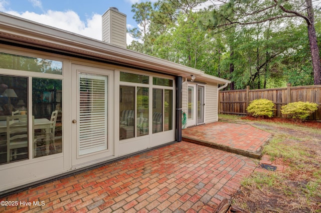 6025 Inland Greens Dr, Wilmington, NC 28405 - view of patio / terrace featuring fence