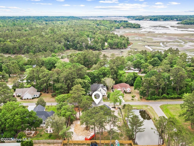 3122 Oak Dr SW, Shallotte, NC 28470 - aerial view of a forest and a large body of water