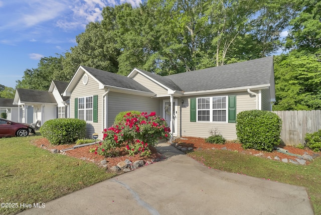 100 Sycamore Ln, Elizabeth City, NC 27909 - view of front facade featuring fence and a shingled roof