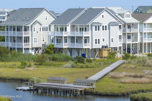 130 Sea Oaks Ct, North Topsail Beach, NC 28460 - dock featuring a water view