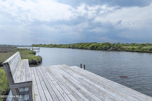 130 Sea Oaks Ct, North Topsail Beach, NC 28460 - dock featuring a water view