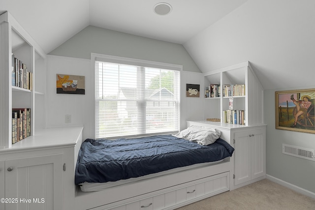 7810 Olde Pond Rd, Wilmington, NC 28411 - bedroom featuring lofted ceiling and light colored carpet