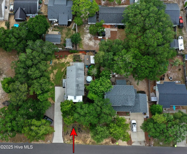 129 NE 36th St, Oak Island, NC 28465 - aerial view of property and surrounding area with nearby suburban area