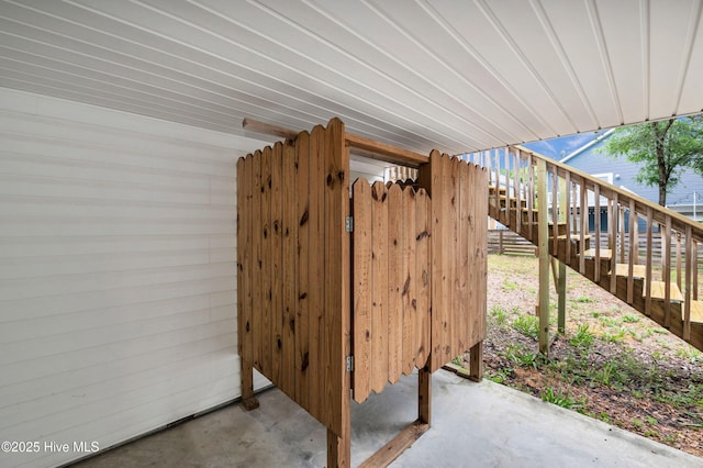 exterior view of stairs