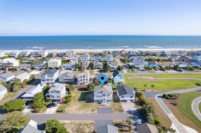 317 Sand Piper Ln, Holden Beach, NC 28462 - aerial perspective of suburban area with a nearby body of water