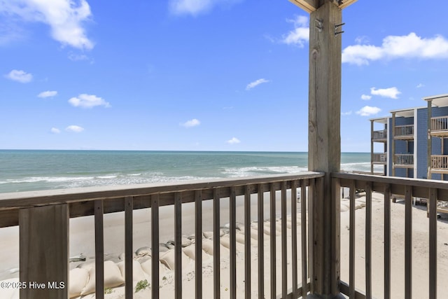 water view featuring local beach
