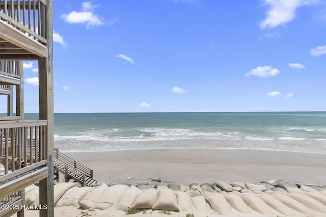 water view featuring nearby beach