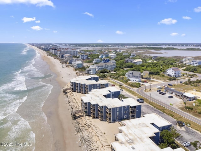 aerial view of extended coastline