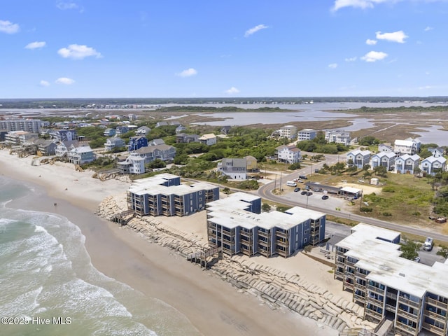 drone / aerial view of expansive coastline