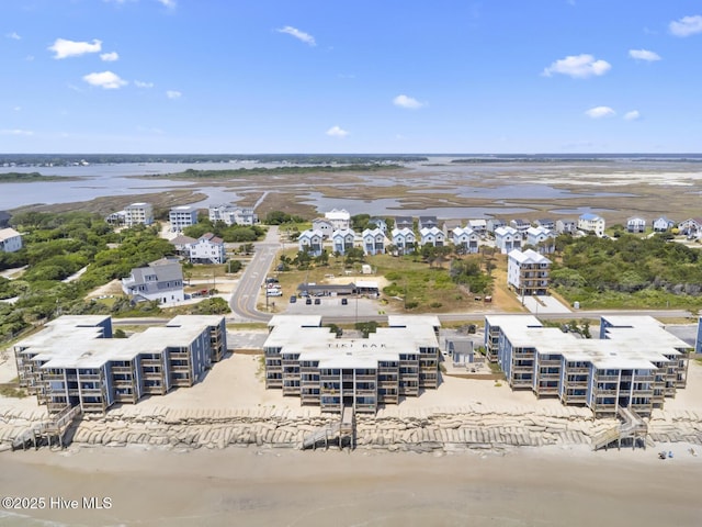 drone / aerial view of a nearby body of water