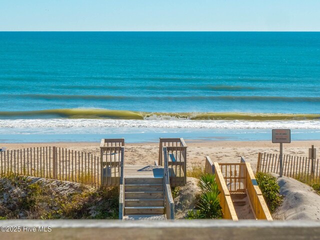 4388 Island Dr, North Topsail Beach, NC 28460 - water view featuring nearby beach