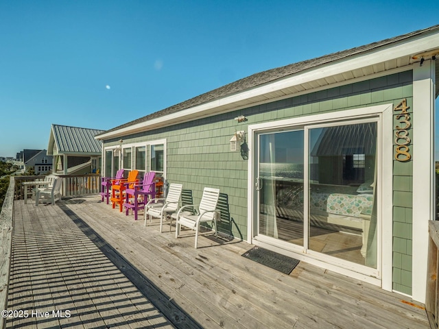 4388 Island Dr, North Topsail Beach, NC 28460 - view of wooden terrace