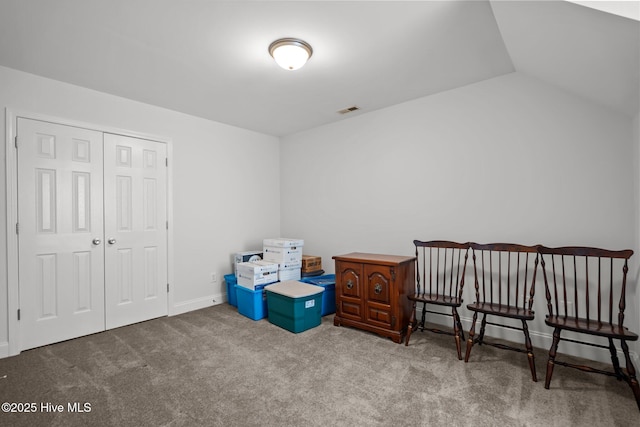game room with carpet floors