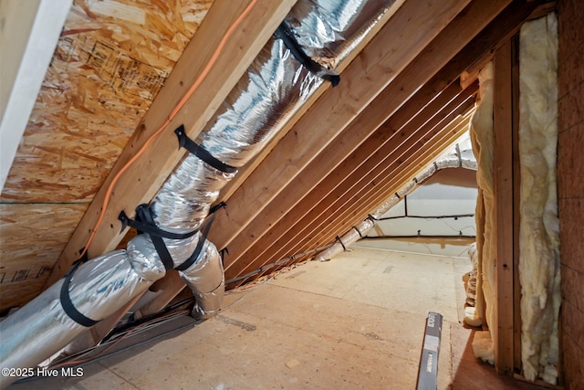 view of attic