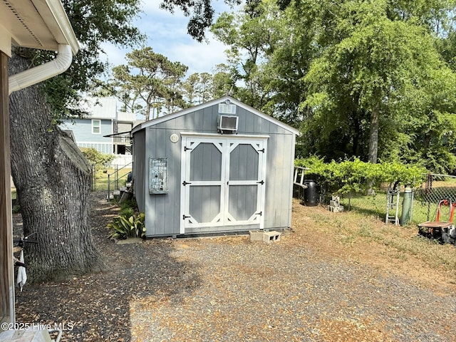 3306 E Oak Island Dr, Oak Island, NC 28465 - view of shed featuring fence
