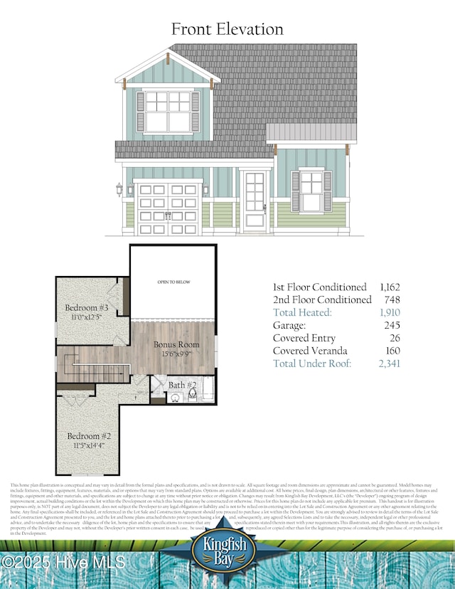1961 Indigo Cove Way, Calabash, NC 28467 - property floor plan