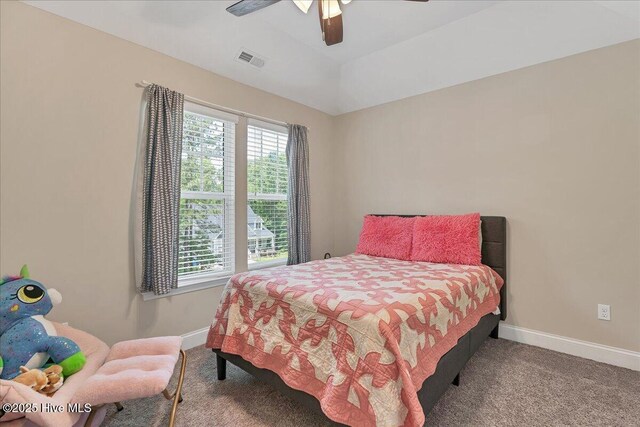145 Cabin Branch Dr, Carthage, NC 28327 - carpeted bedroom featuring baseboards and ceiling fan