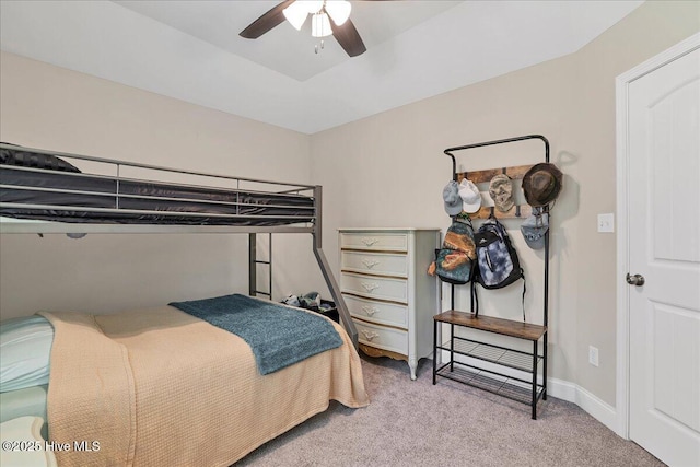 145 Cabin Branch Dr, Carthage, NC 28327 - bedroom with carpet flooring, ceiling fan, and baseboards