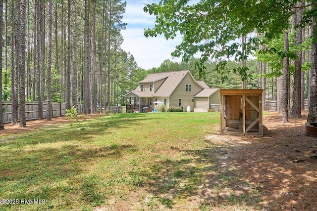 145 Cabin Branch Dr, Carthage, NC 28327 - view of yard with exterior structure and an outbuilding