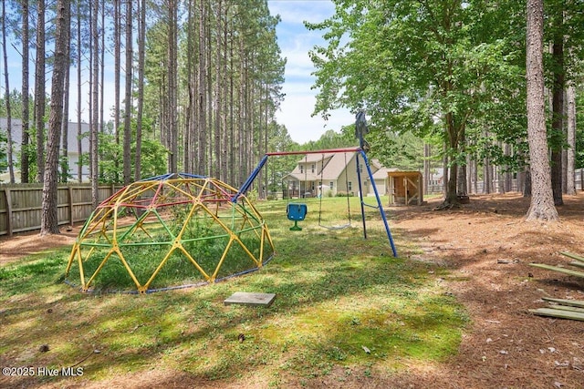 145 Cabin Branch Dr, Carthage, NC 28327 - view of yard featuring a playground