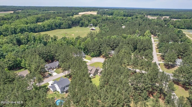 145 Cabin Branch Dr, Carthage, NC 28327 - aerial view of property and surrounding area featuring a heavily wooded area