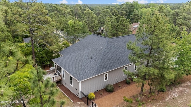 125 Steeplechase Way, Southern Pines, NC 28387 - view from above of property with a forest